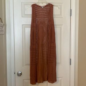 Soft pink duster vest